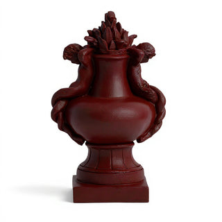 Cherub Siren Urn Planter - 14-inch — Rust finish