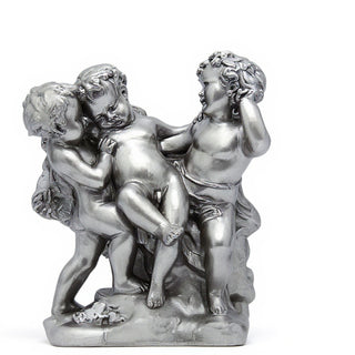 Franciscan Cherubs Statue - 23-inch — Antique Silver finish