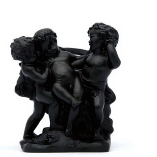 Franciscan Cherubs Statue - 23-inch — Dusted Black finish