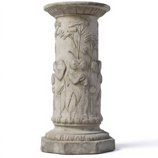 Musical Cherubs Pedestal - 22-inch — Antique Stone finish