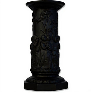 Musical Cherubs Pedestal - 22-inch — Flat Black finish