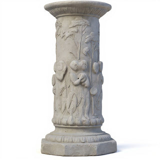 Musical Cherubs Pedestal - 22-inch — Limestone finish