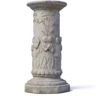 Musical Cherubs Pedestal - 22-inch — Old Stone finish