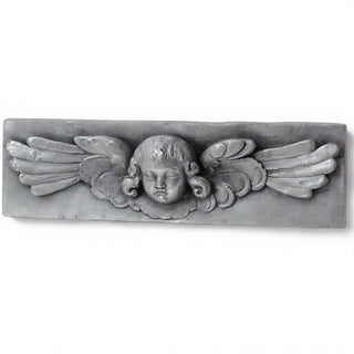 Cherub Tile — Aged Silver finish