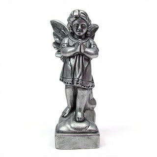 Overseeing Angel Statue - 18.5-inch — Antique Silver finish