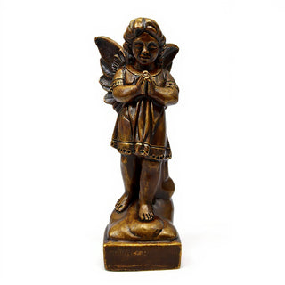 Overseeing Angel Statue - 18.5-inch — Bronze finish
