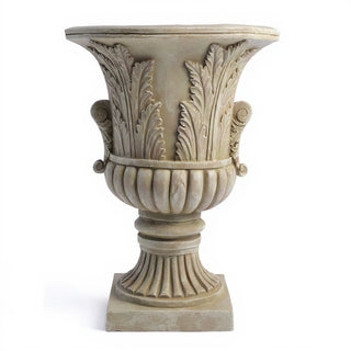 Acanthus Leaf Urn Planter - 30-inch — Museum Terracotta finish