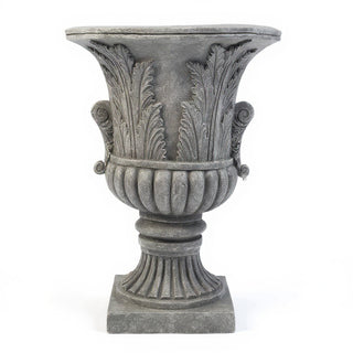 Acanthus Leaf Urn Planter - 30-inch — Old Stone finish