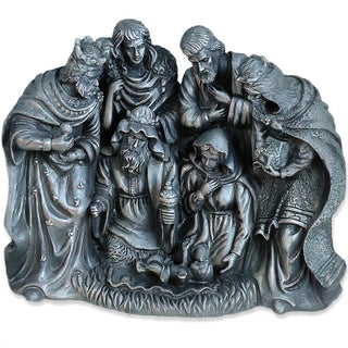 Nativity Statue — Aged Silver finish