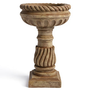 Roma Birdbath - 25-inch — Gothic Stone finish
