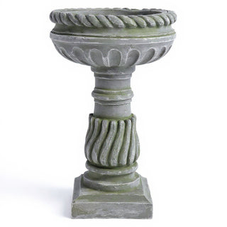 Roma Birdbath - 25-inch — Mossy Green finish