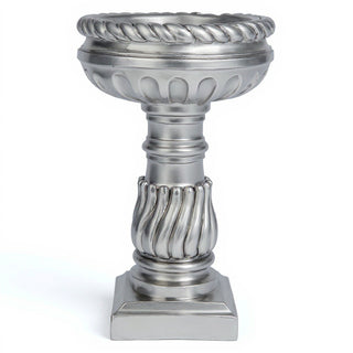 Roma Birdbath - 25-inch — Silver finish