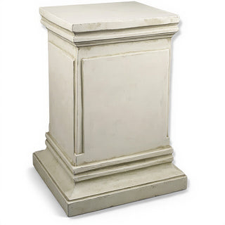 Rectangular Panel Pedestal - 18-inch — Antique White finish