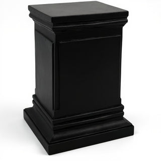 Rectangular Panel Pedestal - 18-inch — Flat Black finish