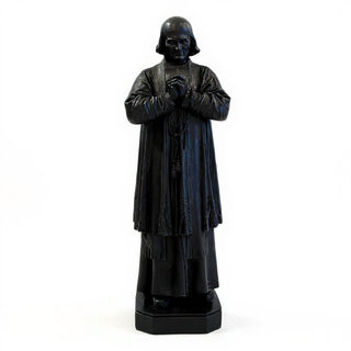 Saint John Vianney Statue - 13-inch — Dusted Black finish