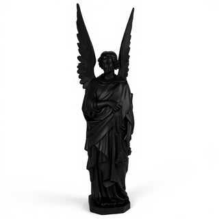 Incense Angel, Right Statue - 96-inch — Flat Black finish