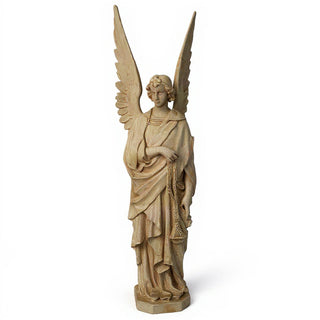 Incense Angel, Right Statue - 96-inch — Museum Terracotta finish