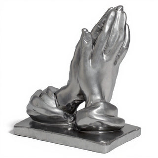 Praying Hands - 9-inch — Antique Silver finish