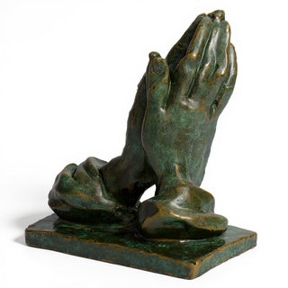 Praying Hands - 9-inch — Green Bronze finish