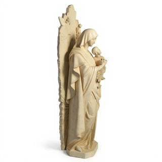 Our Lady of Perpetual Help with Sunburst Statue - 73-inch — Museum Terracotta finish
