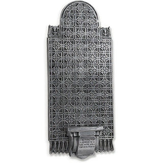 Bracket and Back Wall Bracket - 34-inch — Antique Silver finish