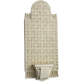 Bracket and Back Wall Bracket - 34-inch — Antique White finish