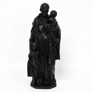 Saint Vincent de Paul Statue - 24-inch — Flat Black finish