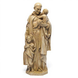 Saint Vincent de Paul Statue - 24-inch — Museum Terracotta finish