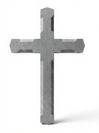 Church Top Cross - 53-inch — Limestone finish