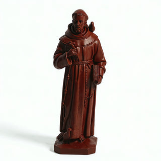 Saint Francis of Assisi with Birds Statue - 24.5-inch — Rust finish