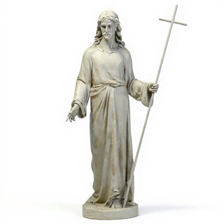 Risen Christ, Without Flag Statue - 39-inch — Museum Terracotta finish