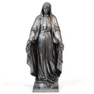 Our Lady of Grace Statue - 60-inch — Antique Silver finish