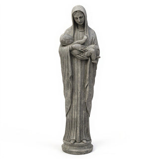 Our Lady of Providence Statue - 60-inch — Limestone finish