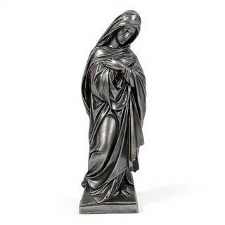 Blessed Mother Statue - 72-inch — Aged Silver finish