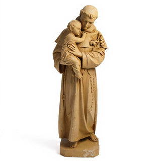 Saint Anthony of Padua with the Christ Child Statue - 67-inch — Dusted Sand finish