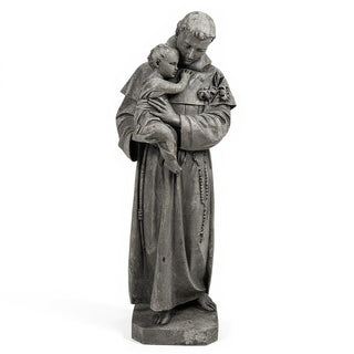 Saint Anthony of Padua with the Christ Child Statue - 67-inch — Old Stone finish