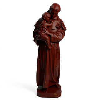 Saint Anthony of Padua with the Christ Child Statue - 67-inch — Rust finish