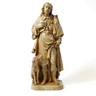 Saint Roch Statue - 48-inch — Museum Terracotta finish