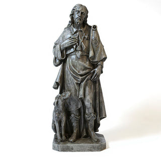 Saint Roch Statue - 48-inch — Old Stone finish