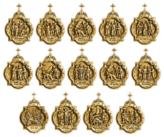 Fourteen Stations of the Cross - Complete Set of Chapel Wall Plaques