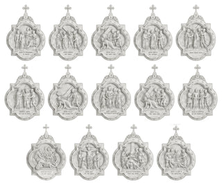 Fourteen Stations of the Cross - Complete Set of Chapel Wall Plaques