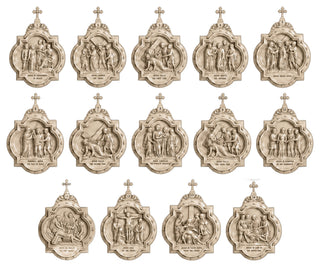 Fourteen Stations of the Cross - Complete Set of Chapel Wall Plaques