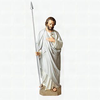 ST THOMAS W / SPEAR 5' Statue - 60-inch - Realistic Color - Hand-Painted