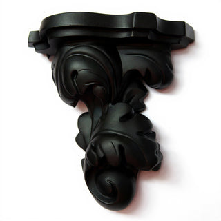 Florentine Bracket Wall Bracket - 16-inch — Flat Black finish