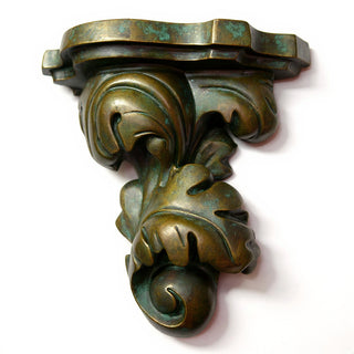 Florentine Bracket Wall Bracket - 16-inch — Green Bronze finish