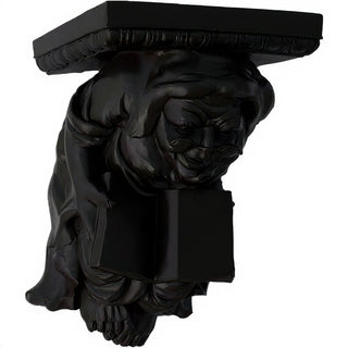 Monk Figure Wall Bracket - 15-inch — Flat Black finish