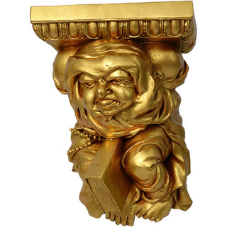 Monk Wall Bracket - 15-inch — Antique Gold finish