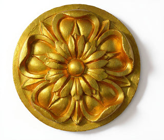 Amalfi Medallion Wall Plaque - 17.64-inch — Deep Gold finish