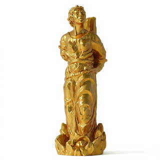 Saint Joan of Arc at the Stake Statue - 13-inch — Deep Gold finish