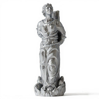 Saint Joan of Arc at the Stake Statue - 13-inch — Silver finish